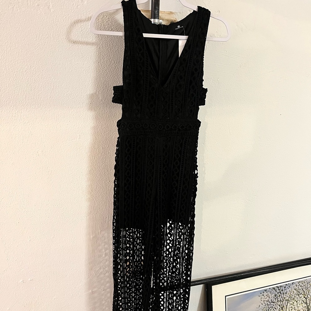 Elegant Black Lace Jumpsuit